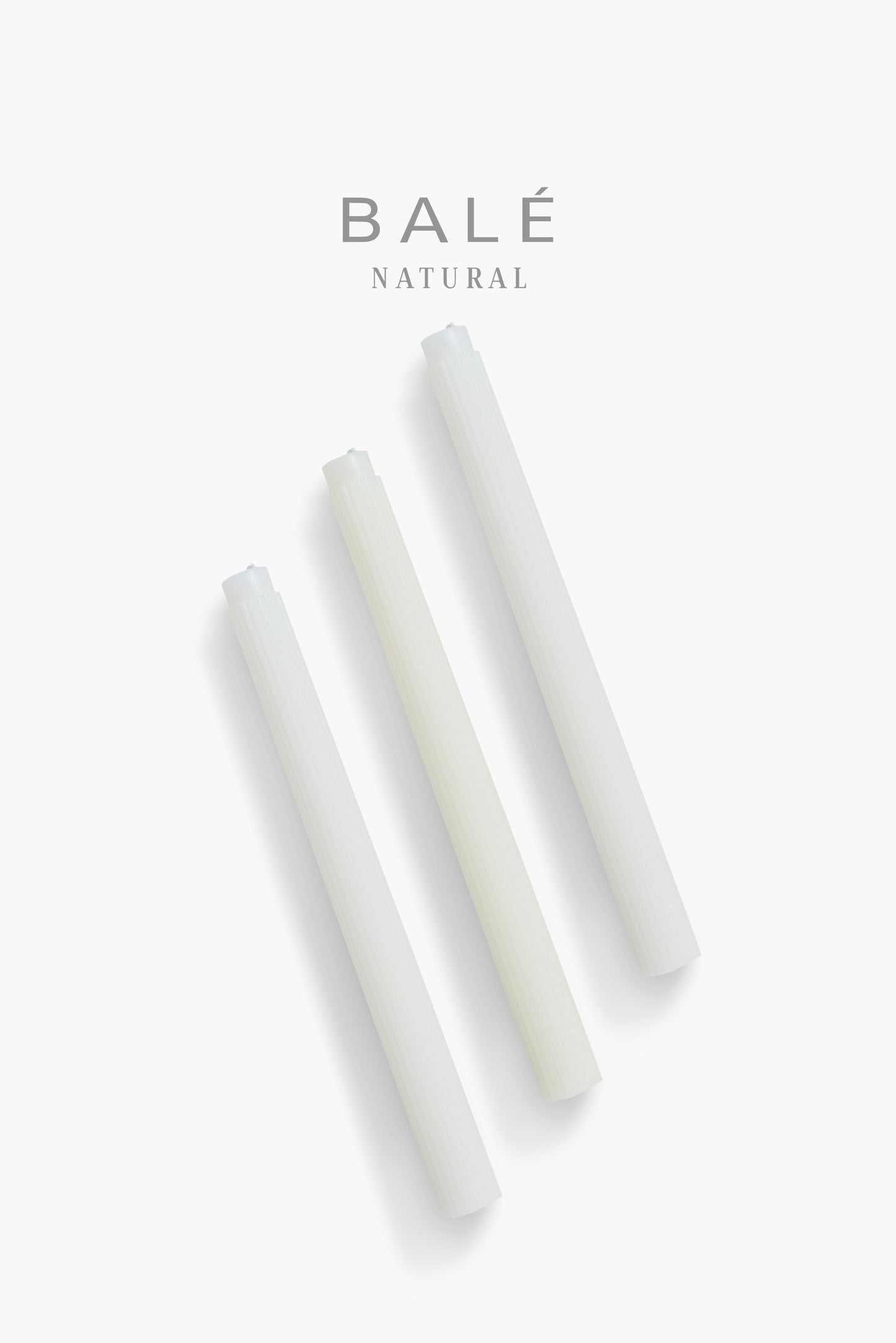 Stripe Taper Candle Set of 3
